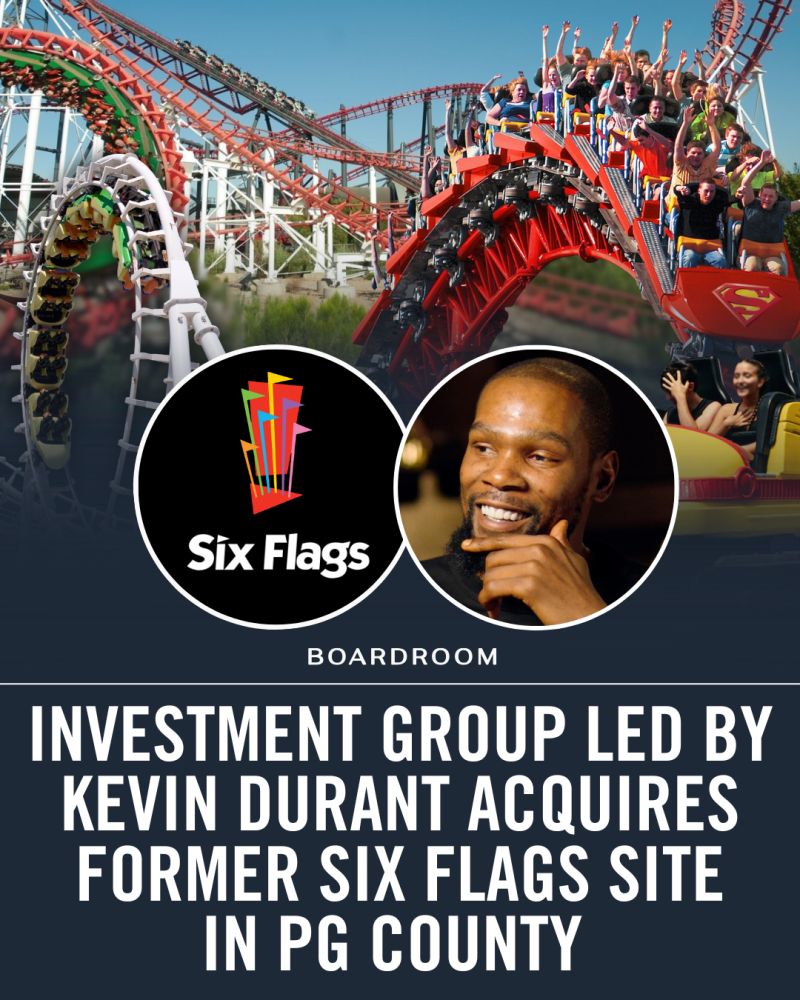Kevin Durant, TPA Group buying Six Flags site in Prince George's County